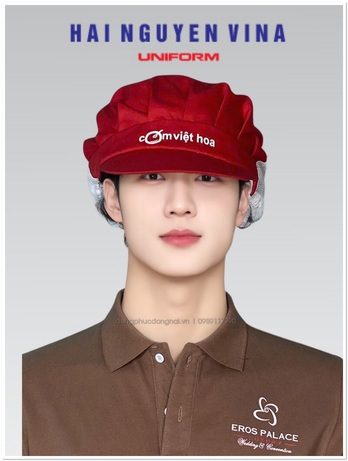 Đồng phục mũ nón vải xếp ly