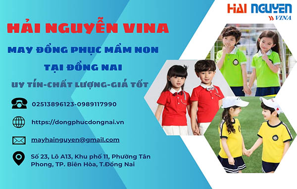 Thông tin liên hệ xưởng may đồng phục mầm non tại Đồng Nai- Hải Nguyễn Vina