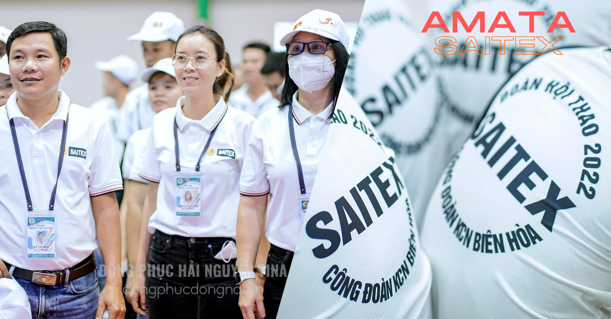 Áo thun đồng phục công ty Saitex KCN Amata