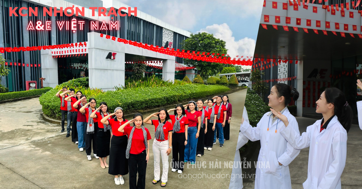 Đồng phục công ty A&E KCN Nhơn Trạch