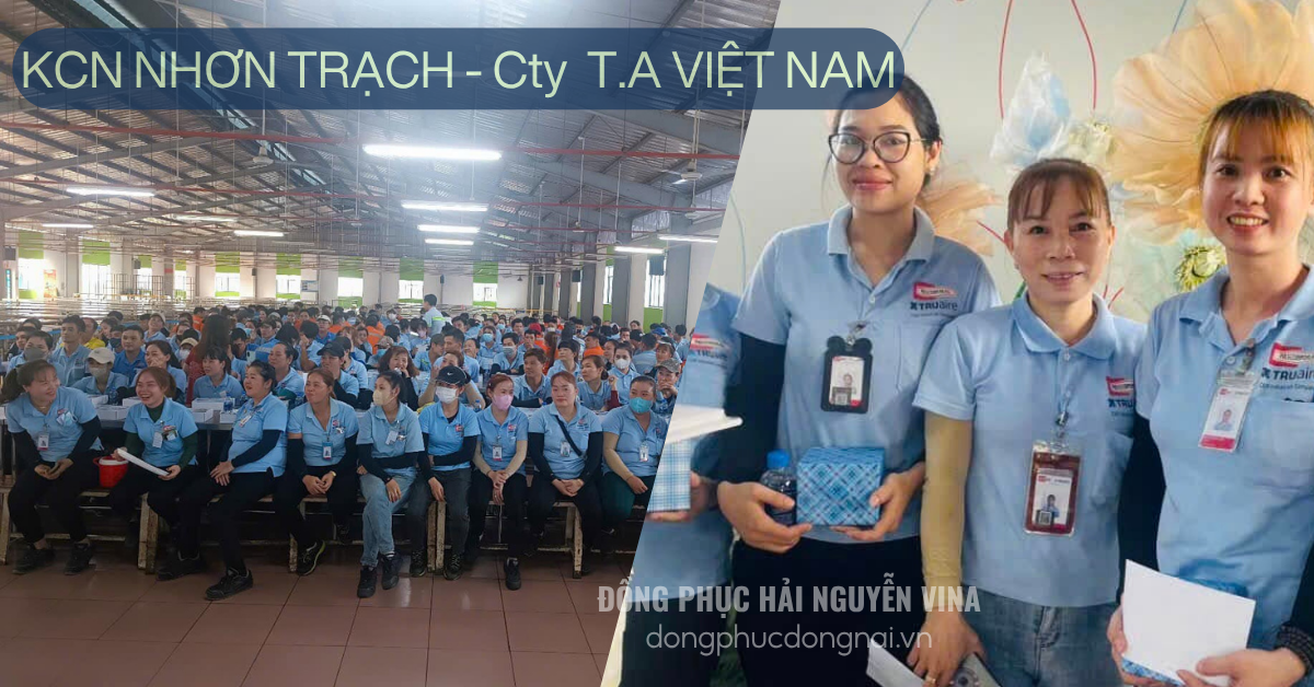 Đồng phục công ty T.A Khu công nghiệp Nhơn Trạch