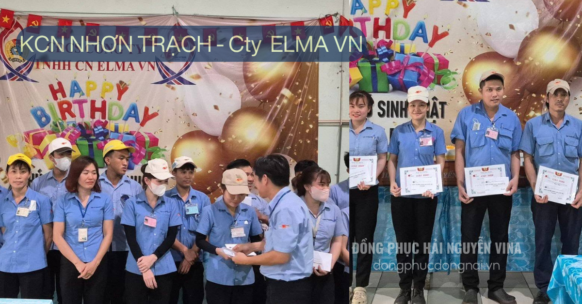 Đồng phục công ty Elma Khu công nghiệp Nhơn Trạch