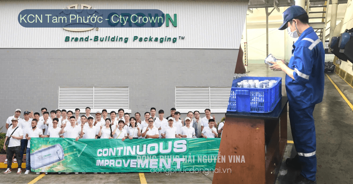 Đồng phục công ty Crown KCN Tam Phước