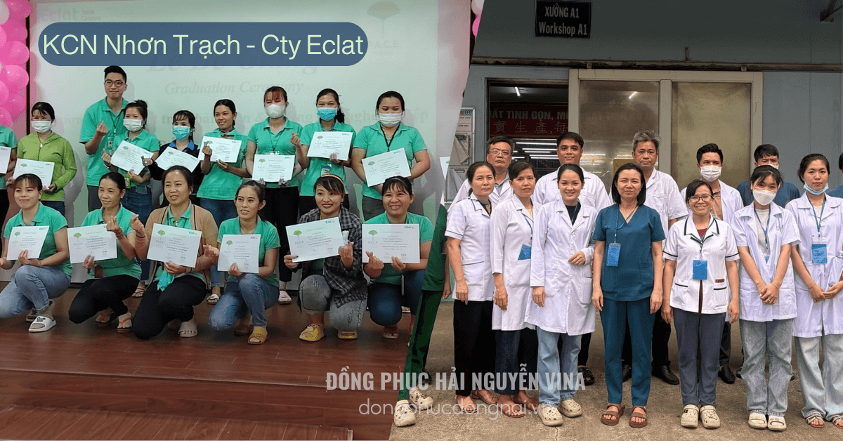 Đồng phục công ty Eclat KCN Nhơn Trạch