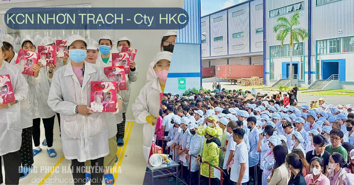 Đồng phục công ty HKC Khu công nghiệp Nhơn Trạch