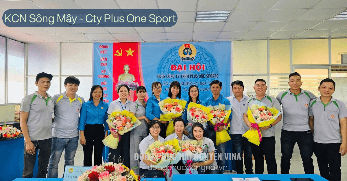 Đồng phục công ty Plus One KCN Bàu Xéo