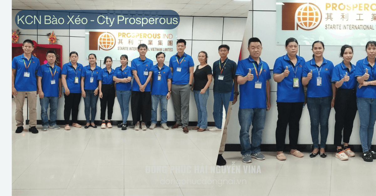 Đồng phục công ty Prosperous KCN Bàu Xéo