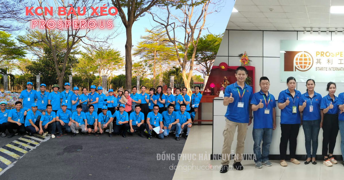 Đồng phục công ty Proserous KCN Bàu Xéo