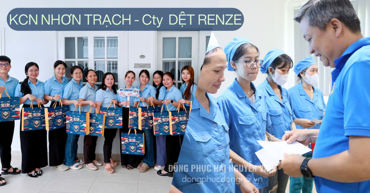 Đồng phục công ty RENZE Khu công nghiệp Nhơn Trạch