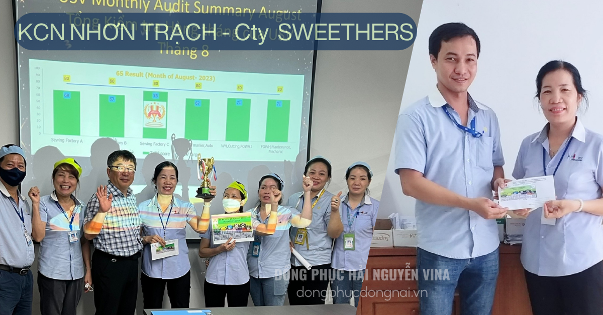 Đồng phục công ty SWEETHEARTS Khu công nghiệp Nhơn Trạch