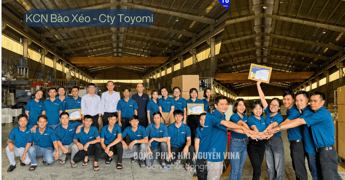 Đồng phục công ty Toyomi KCN Bàu Xéo
