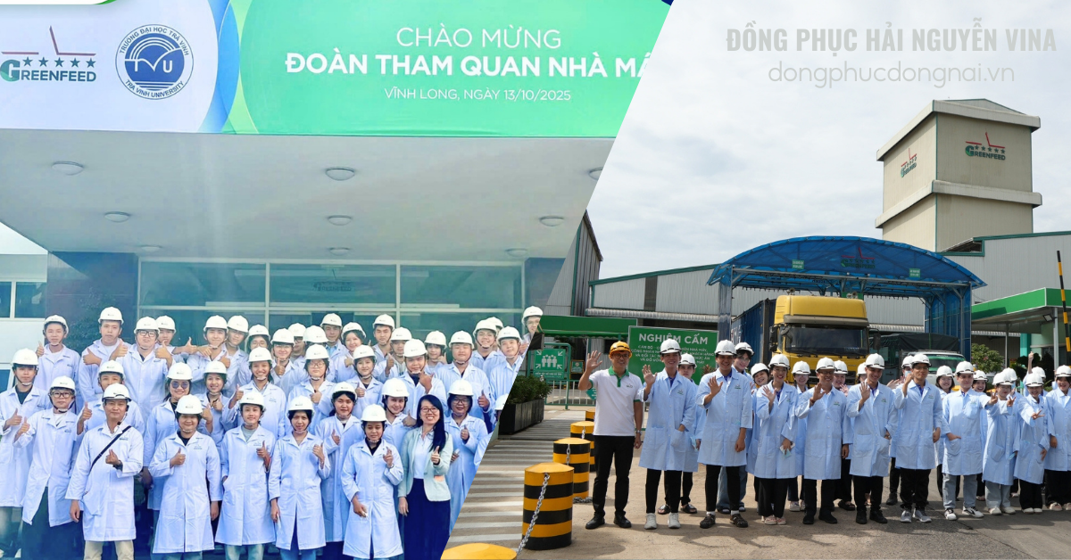 Đồng phục áo blouse phòng lab công ty Green Feed KCN Sông Mây-Đồng Nai
