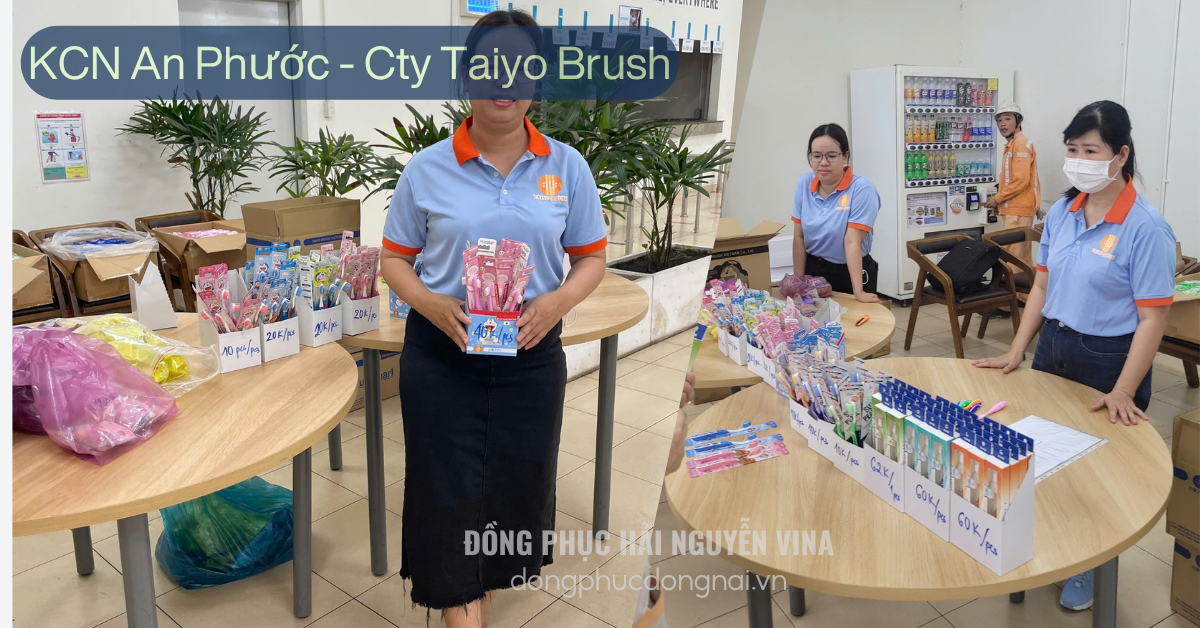 Đồng phục công ty Tayo Brush khu công nghiệp An Phước
