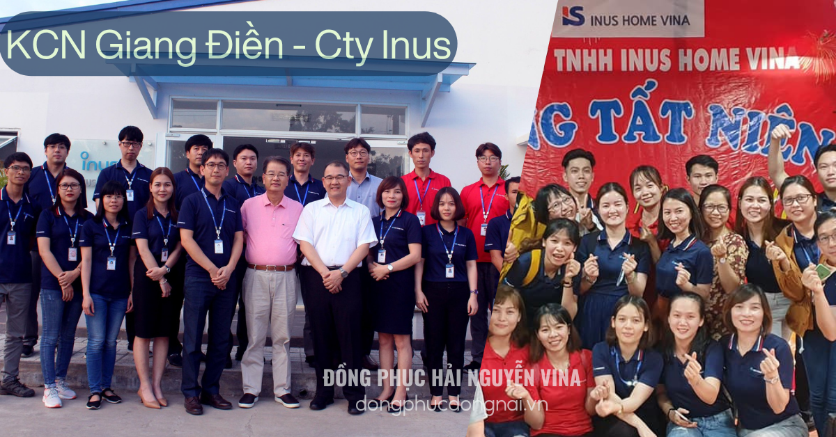 Đồng phục công ty INUS Khu công nghiệp Giang Điền
