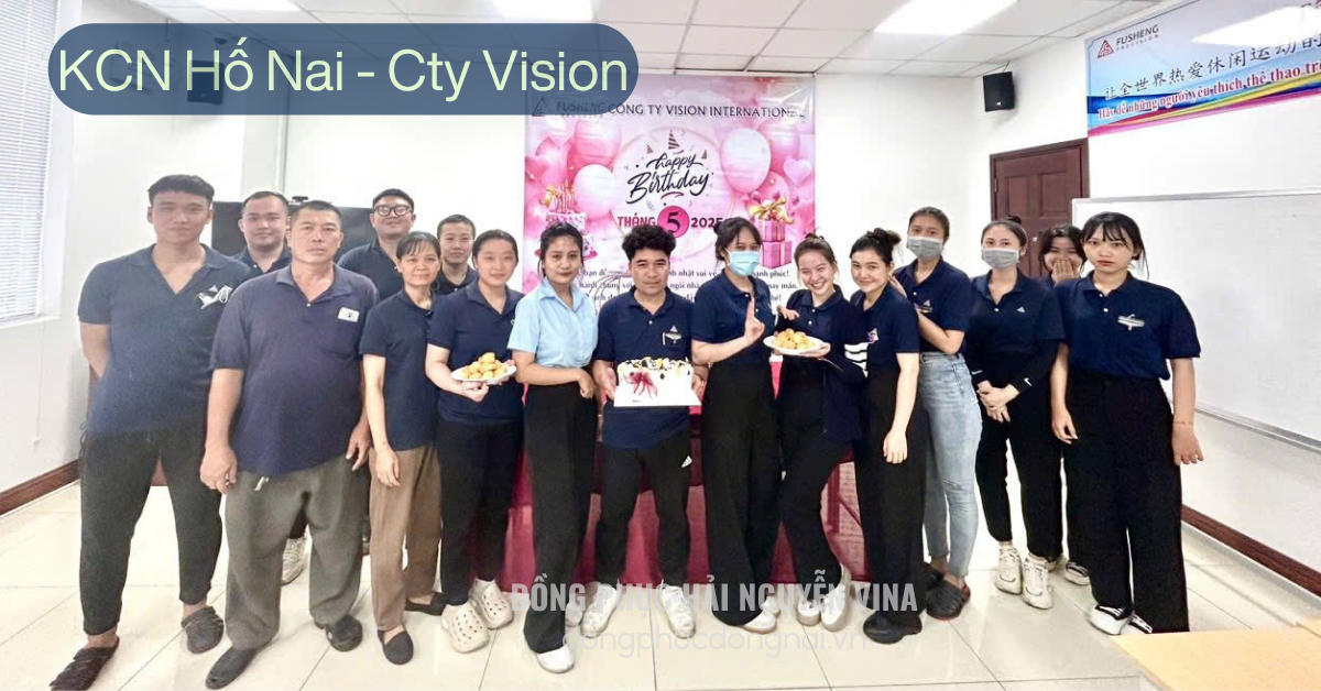 Đồng phục công ty VISION Khu công nghiệp Hố Nai