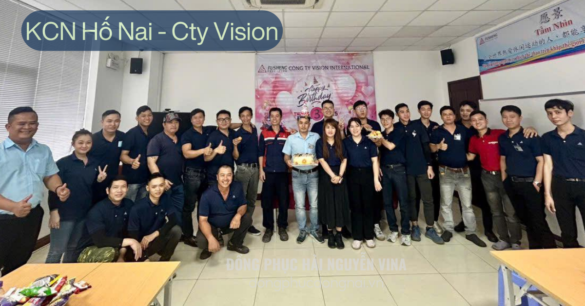 Đồng phục công ty VISION Khu công nghiệp Hố Nai