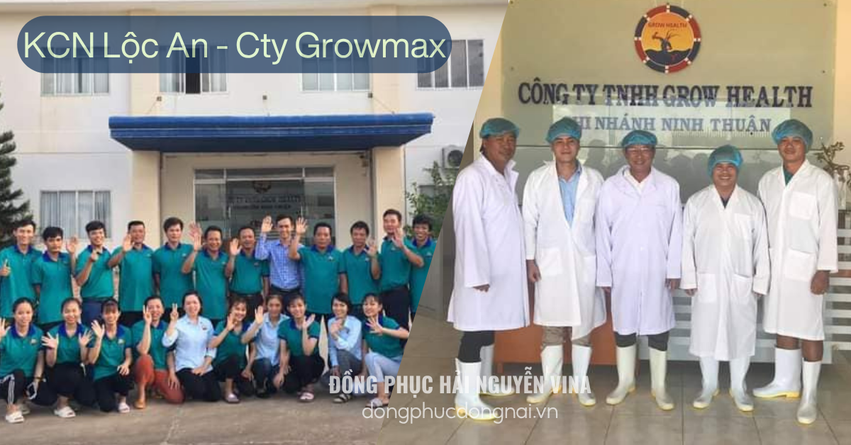Đồng phục công ty Grownmax khu công nghiệp Lộc An-Bình Sơn 