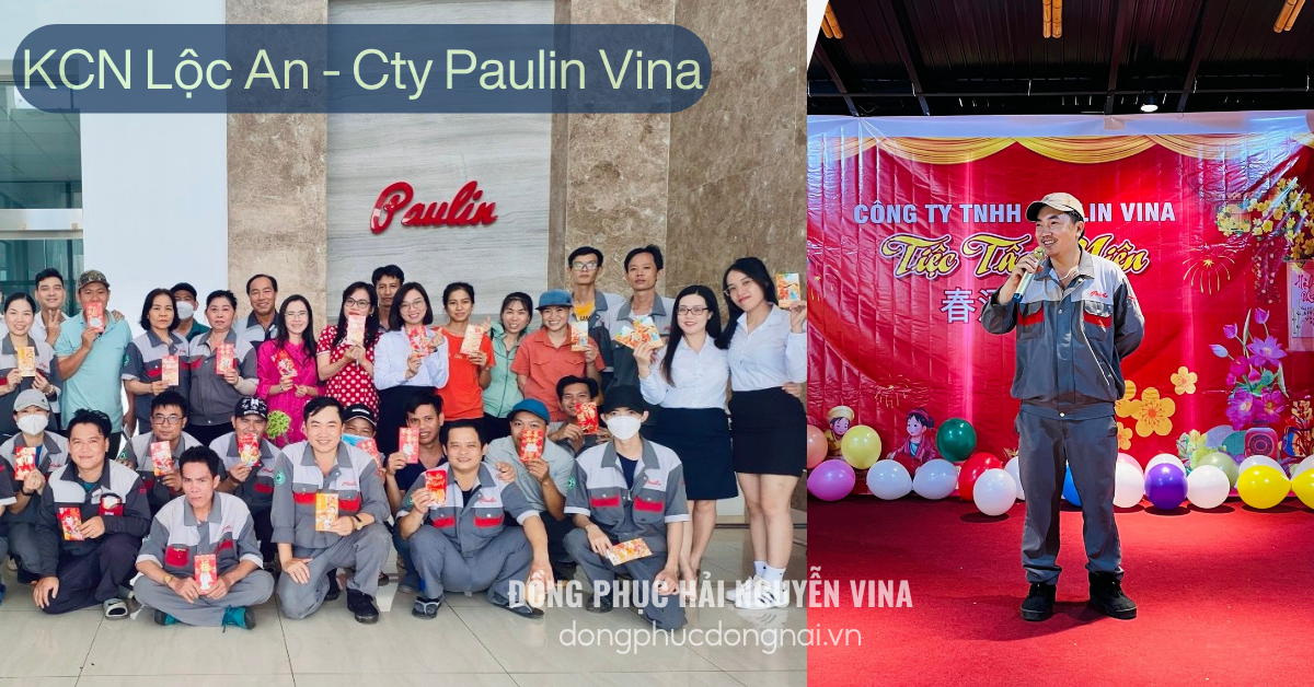 Đồng phục công ty Paulin Vina khu công nghiệp Lộc An-Bình Sơn 