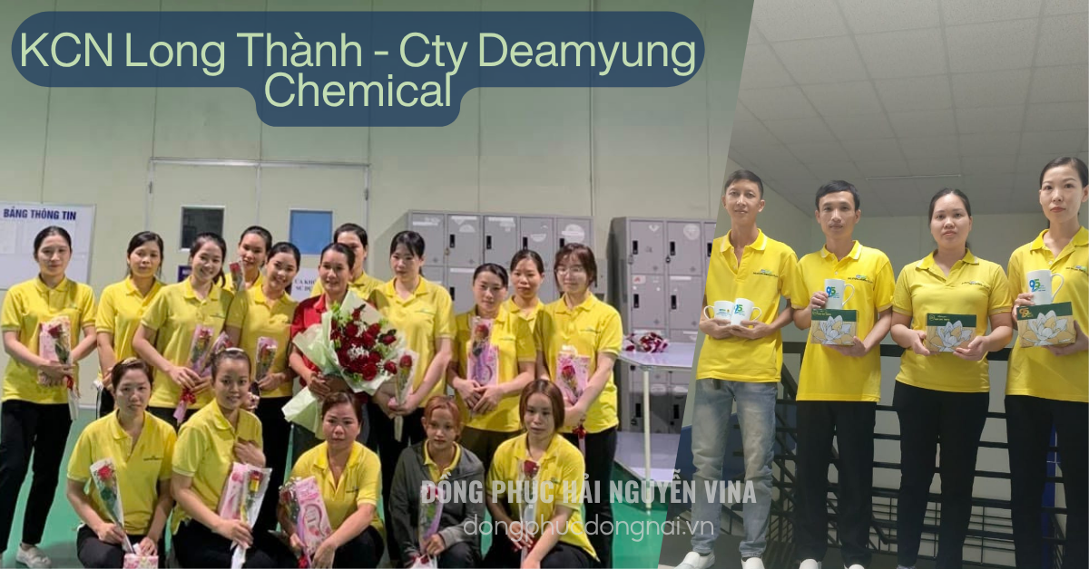 May Đồng phục công ty DEAMYUNG CHEMICAL Khu công nghiệp Long Thành