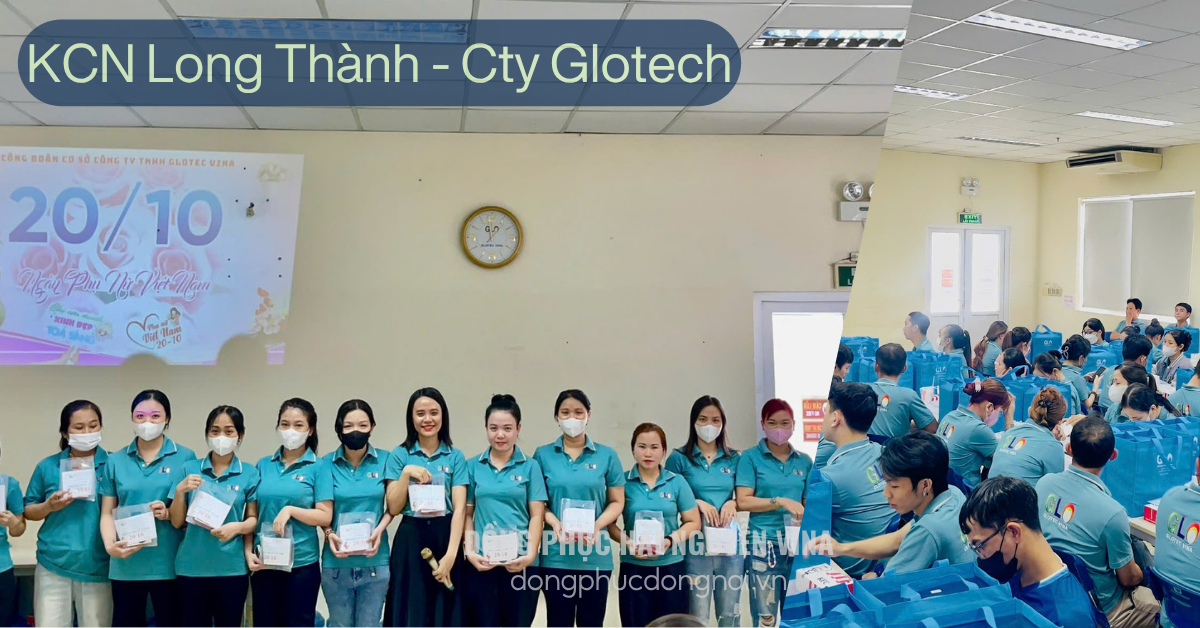 May đồng phục công ty GLOTECH VINA khu công nghiệp Long Thành