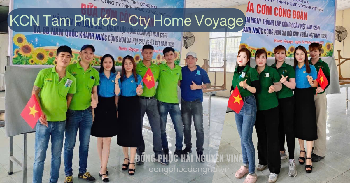 Đồng phục công ty HOME VOYAGE khu công nghiệp Tam Phước - hình 1