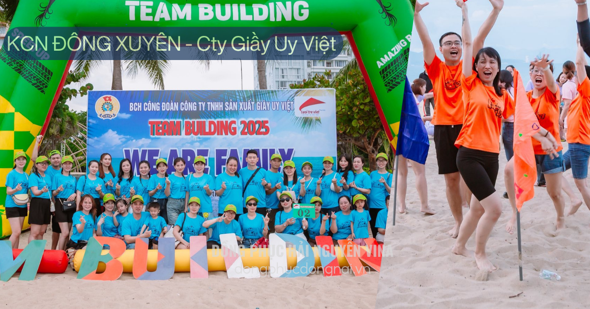 Đồng phục Teambuilding công ty Giày Uy Việt khu công nghiệp Đông Xuyên - Bà Rịa Vũng Tàu (hình 3)