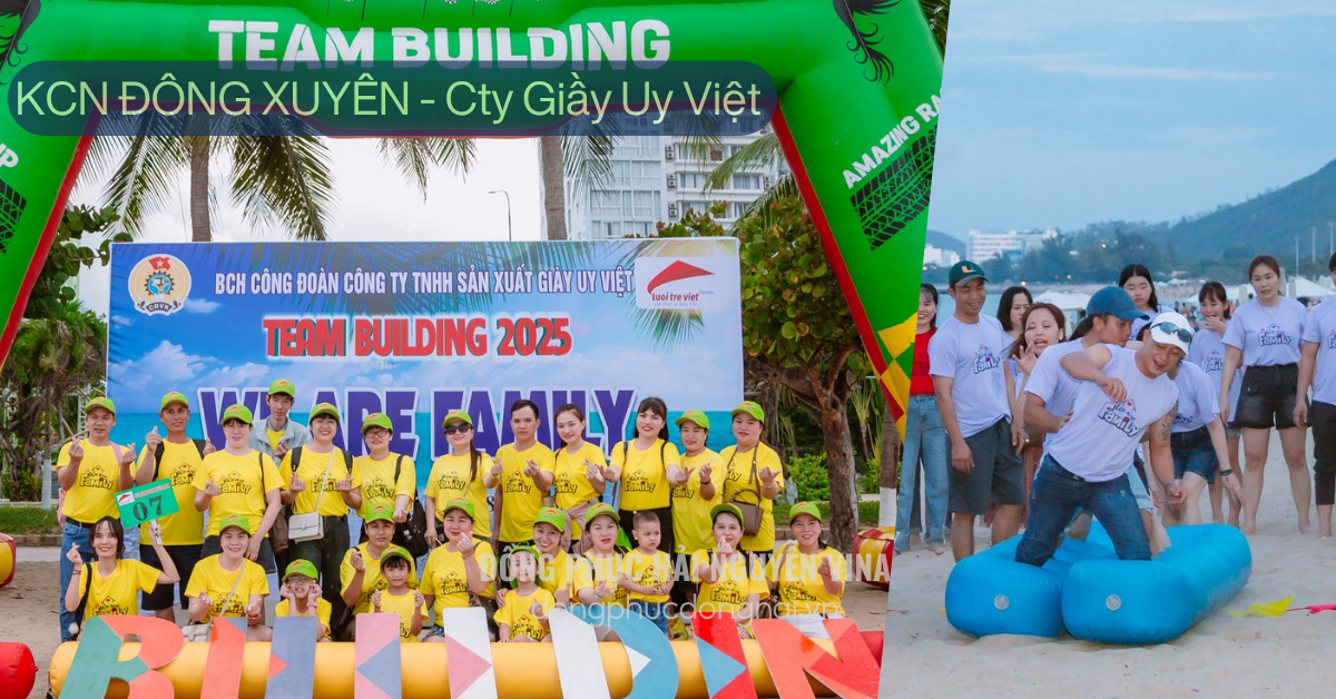 Đồng phục Teambuilding công ty Giày Uy Việt khu công nghiệp Đông Xuyên - Bà Rịa Vũng Tàu (hình 4)