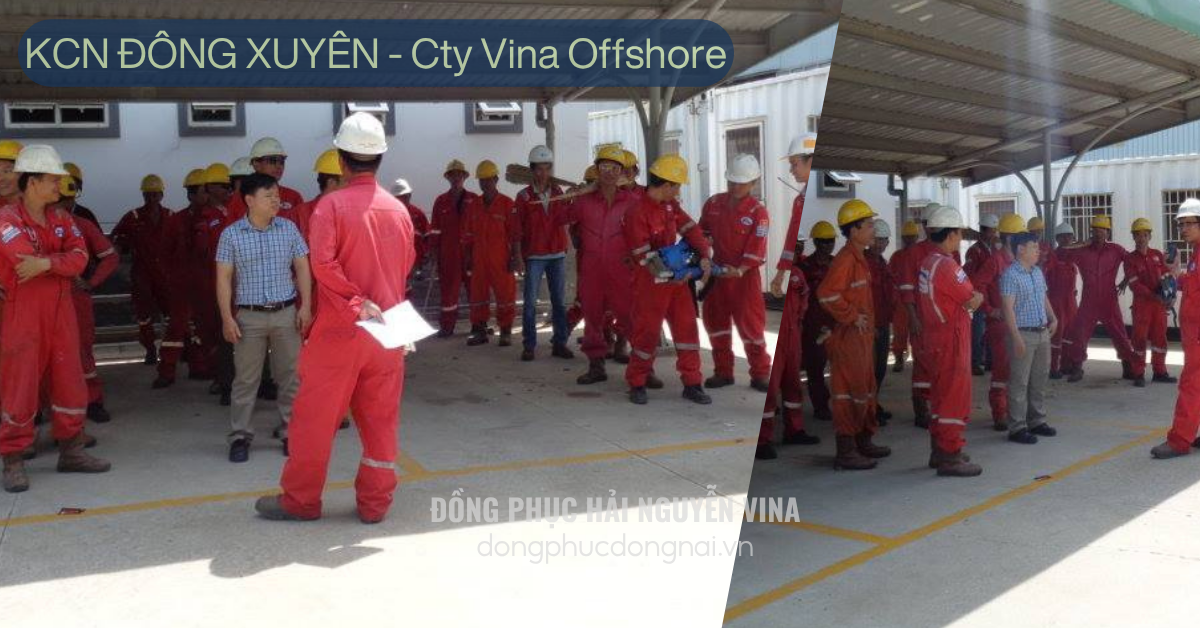 Đồng phục công ty Vina Offshore khu công nghiệp Đông Xuyên - Bà Rịa Vũng Tàu (hình 1)