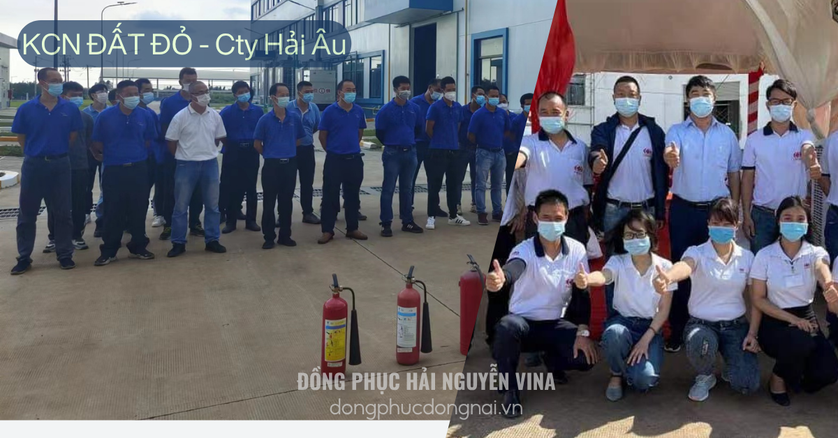 Đồng phục công ty Hải Âu khu công nghiệp Đất Đỏ tỉnh Bà Rịa Vũng Tàu - (hình 1)