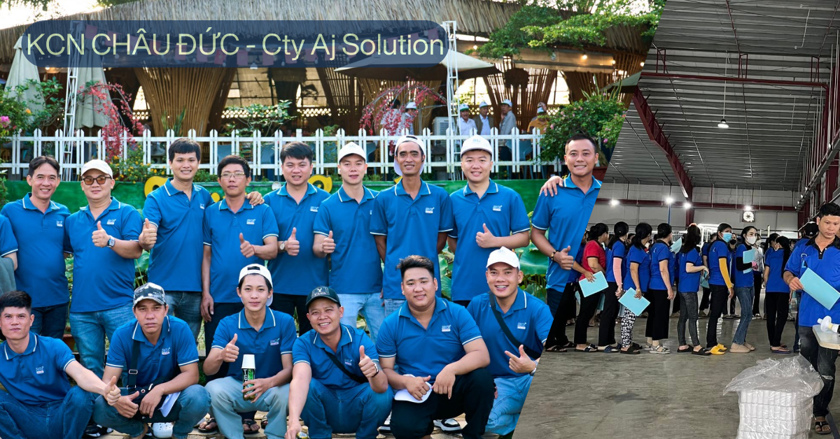 Đồng phục bảo hộ lao động công ty AJ Solution khu công nghiệp Châu Đức