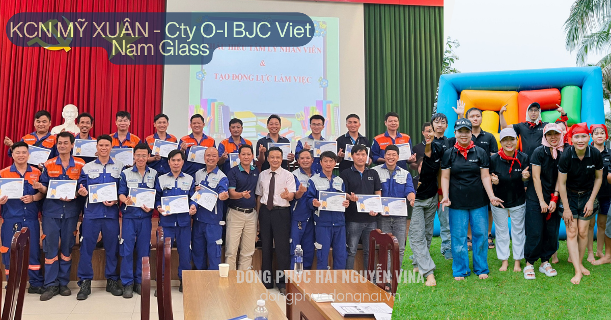 May đồng phục công ty O BJC Việt Nam - CKN Mỹ Xuân