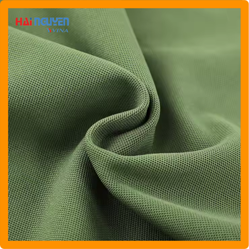 Vải thun cá sấu poly lạnh may đồng phục thể dục học sinh